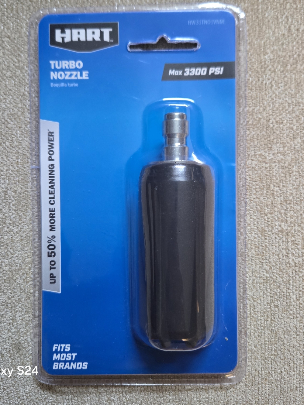 Black Turbo Nozzle - High-Pressure 3300 PSI